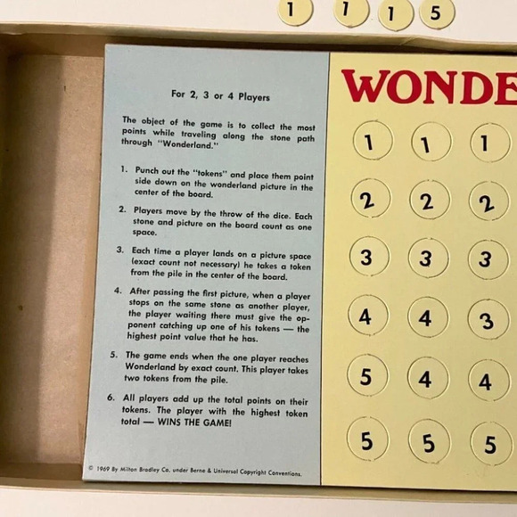 Rare Vintage 1969 Wonderland Nursery  Rhyme Characters Board Game Never Played - Picture 10 of 11